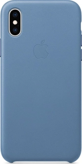 Apple Couro Capa para iPhone XS kornblumenblau