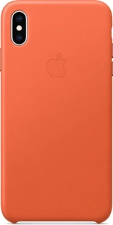 Apple Couro Capa para iPhone XS Max Orange