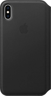 Apple Couro Folio Capa para iPhone XS Max Black