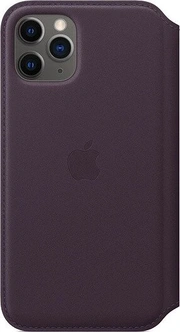 Apple Couro Folio Capa para iPhone 11 Pro Aubergine