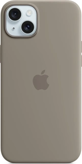Apple Silicone Capa com MagSafe para iPhone 15 Plus Clay Brown