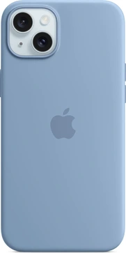 Apple Silicone Capa com MagSafe para iPhone 15 Plus winterblau