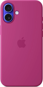 Apple Silicone Capa com MagSafe para iPhone 16 Plus fuchsia