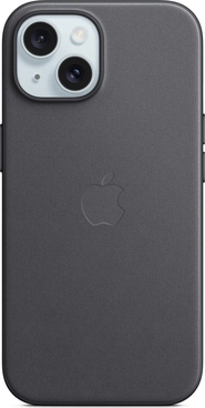 Apple Tecido fino Capa com MagSafe para iPhone 15 Black
