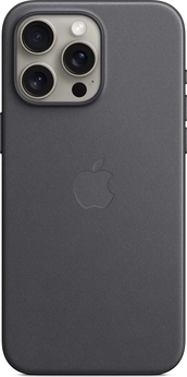 Apple Tecido fino Capa com MagSafe para iPhone 15 Pro Max Black