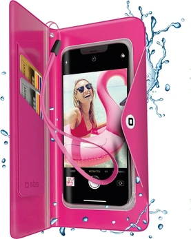 SBS Mobile Splash-resistant Transparent Universal Capa Pink