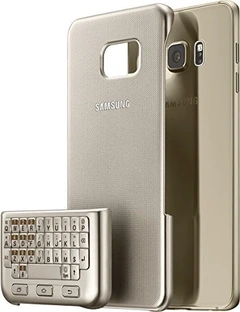 Samsung Keyboard Capa QWERTZ para Galaxy S6 Edge+ gold