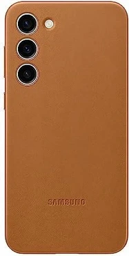 Samsung Leather Capa para Galaxy S23+ Camel