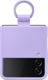 Samsung Silicone Capa with Ring para Galaxy Z Flip 4 Bora Purple