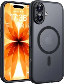 TOCOL Magnetic Capa para Apple iPhone 17 Transparent/Black