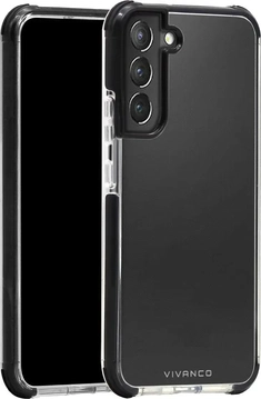 Vivanco Rock Solid para Samsung Galaxy S22+ Black/Transparent