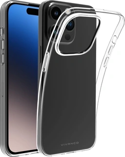 Vivanco Super Slim Capa para Apple iPhone 15 Pro Transparent