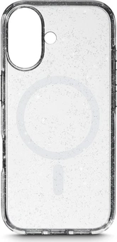 White Diamonds Mag Glitter Capa para Apple iPhone 17 Transparent