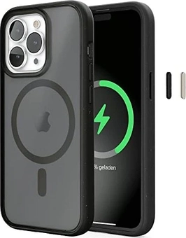 Woodcessories Clear Capa MagSafe para Apple iPhone 14 Pro Max Black/Matte