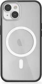 Woodcessories Clear Capa MagSafe para Apple iPhone 14 Black/Transparent