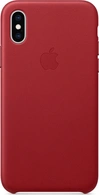 Apple Couro Capa para iPhone XS Red