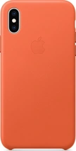 Apple Couro Capa para iPhone XS Orange