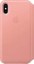 Apple Couro Folio Capa para iPhone X zartrosa