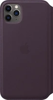 Apple Couro Folio Capa para iPhone 11 Pro Max Aubergine