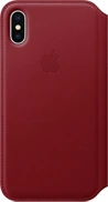 Apple Couro Folio Capa para iPhone X Red