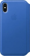 Apple Couro Folio Capa para iPhone X electricblau