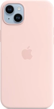 Apple Silicone Capa com MagSafe para iPhone 14 Plus Powder Pink