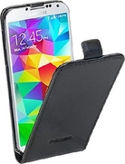 Pedea Flip Capa Echtleder para Samsung Galaxy S5 Black