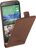 Pedea Flip Capa Echtleder para HTC One Mini 2 Dark Brown
