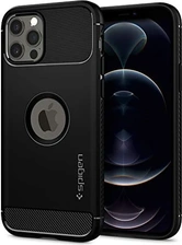 Spigen Rugged Armor para Apple iPhone 12 Pro/iPhone 12 Black