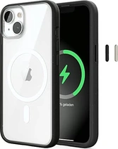 Woodcessories Clear Capa MagSafe para Apple iPhone 14 Plus Black/Transparent