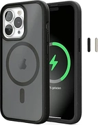 Woodcessories Clear Capa MagSafe para Apple iPhone 14 Pro Max Black/Matte