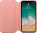 Apple Couro Folio Capa para iPhone X zartrosa