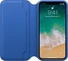Apple Couro Folio Capa para iPhone X electricblau