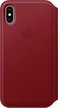 Apple Couro Folio Capa para iPhone X Red