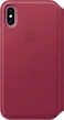 Apple Couro Folio Capa para iPhone X Berry Red