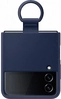 Samsung Silicone Capa with Ring para Galaxy Z Flip 4 Navy