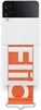 Samsung Silicone Capa with Strap para Galaxy Z Flip 4 White