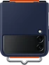 Samsung Silicone Capa with Strap para Galaxy Z Flip 3 Navy