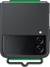 Samsung Silicone Capa with Strap para Galaxy Z Flip 4 Black