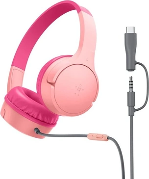 Belkin SoundForm Mini Wired (3.5mm/USB-C) Pink